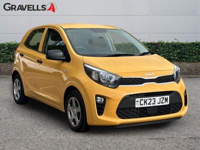 Used 2023 Kia PICANTO 1.0 DPi 1 Hatchback 5dr Petrol Manual Euro 6 (s/s) (66 bhp) Yellow at Gravells