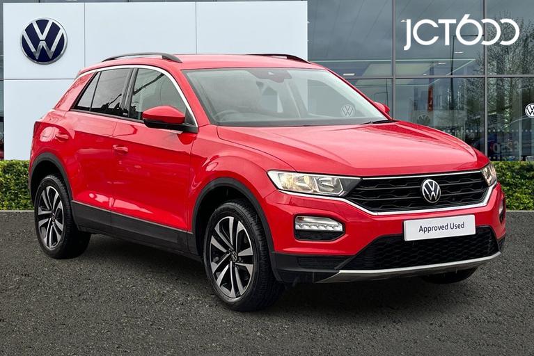 Used 2021 VOLKSWAGEN T-Roc 1.5 Tsi United 150 ps Manual 5 Door RED at JCT600