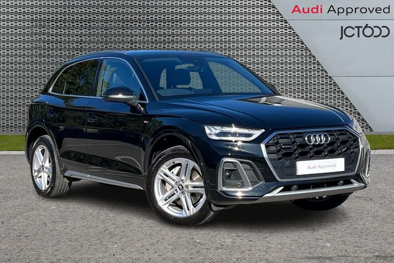 Used 2022 AUDI Q5 2.0 TDI 40 S line SUV 5dr Diesel S Tronic quattro Euro 6 (s/s) (204 ps) Black at JCT600