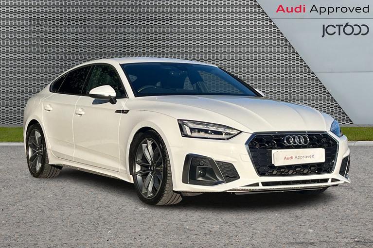 Used 2020 AUDI A5 2.0 TDI 35 S line Sportback 5dr Diesel S Tronic Euro 6 (s/s) (163 ps) White at JCT600