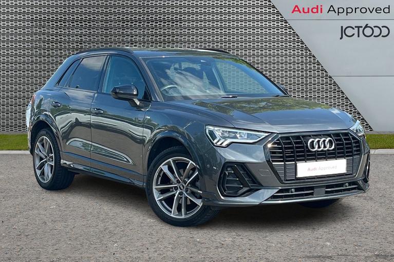 Used 2021 AUDI Q3 1.5 TFSI CoD 35 Black Edition SUV 5dr Petrol S Tronic Euro 6 (s/s) (150 ps) Grey at JCT600