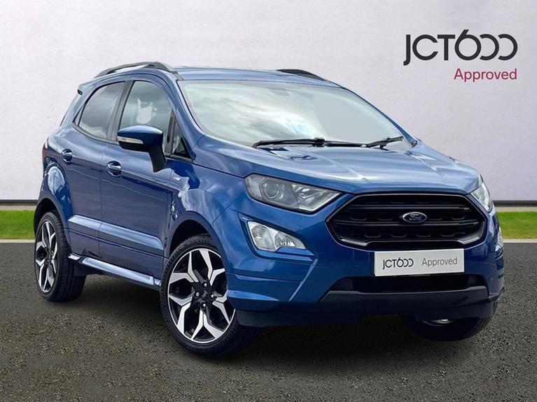 Used 2018 FORD Ecosport 1.0T EcoBoost ST-Line SUV 5dr Petrol Manual Euro 6 (s/s) (140 ps) Blue at JCT600