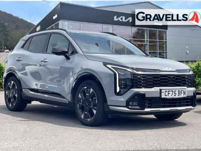 Used 2025 Kia SPORTAGE 1.6 h T-GDi GT-Line S SUV 5dr Petrol Hybrid Auto Euro 6 (s/s) (235 bhp) WOLF GREY at Gravells