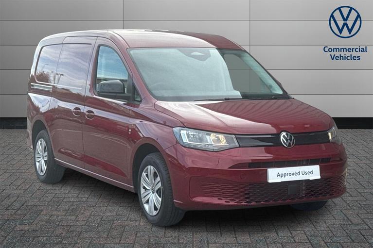 Used 2025 VOLKSWAGEN Caddy Maxi C20 Cargo 2.0 TDI 122PS Commerce Plus  DSG [Tech Pack] Fortana Red at JCT600