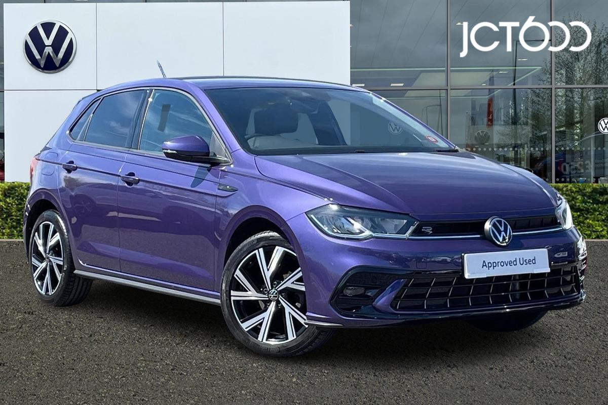 2022 VOLKSWAGEN Polo R-Line 1.0 TSI 95PS 5-speed Manual 5 Door £17,955  10,029 miles Vibrant Violet | JCT600