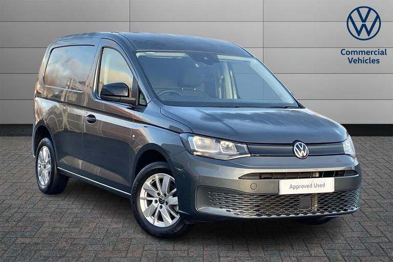 Used 2024 VOLKSWAGEN Caddy C20 Commerce Pro Panel Van Euro 6 102ps *APP CONNECT*HEATED WINDSCREEN* Indium Grey at JCT600