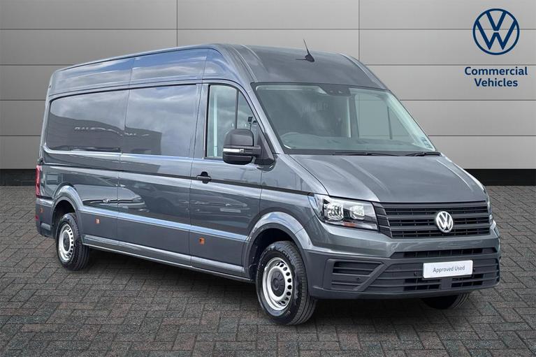 Used 2023 VOLKSWAGEN Crafter CR35 Trendline LWB 140 PS 2.0 TDI 6sp Manual FWD Panel Van Indium Grey at JCT600