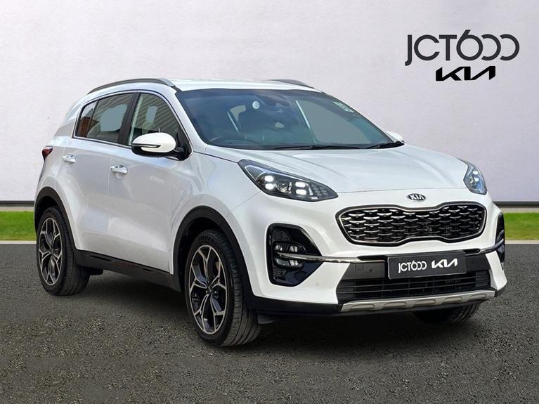 Used 2021 Kia Sportage 1.6 T-GDi GT-Line SUV 5dr Petrol Manual Euro 6 (s/s) (174 bhp) White at JCT600