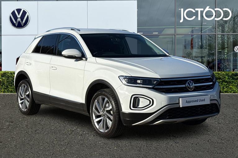 Used 2022 VOLKSWAGEN T-Roc 1.5 TSI Style SUV 5dr Petrol DSG Euro 6 (s/s) (150 ps) White at JCT600