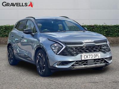 Used 2023 Kia SPORTAGE 1.6 T-GDi GT-Line SUV 5dr Petrol Manual Euro 6 (s/s) (148 bhp) LUNAR SILVER at Gravells