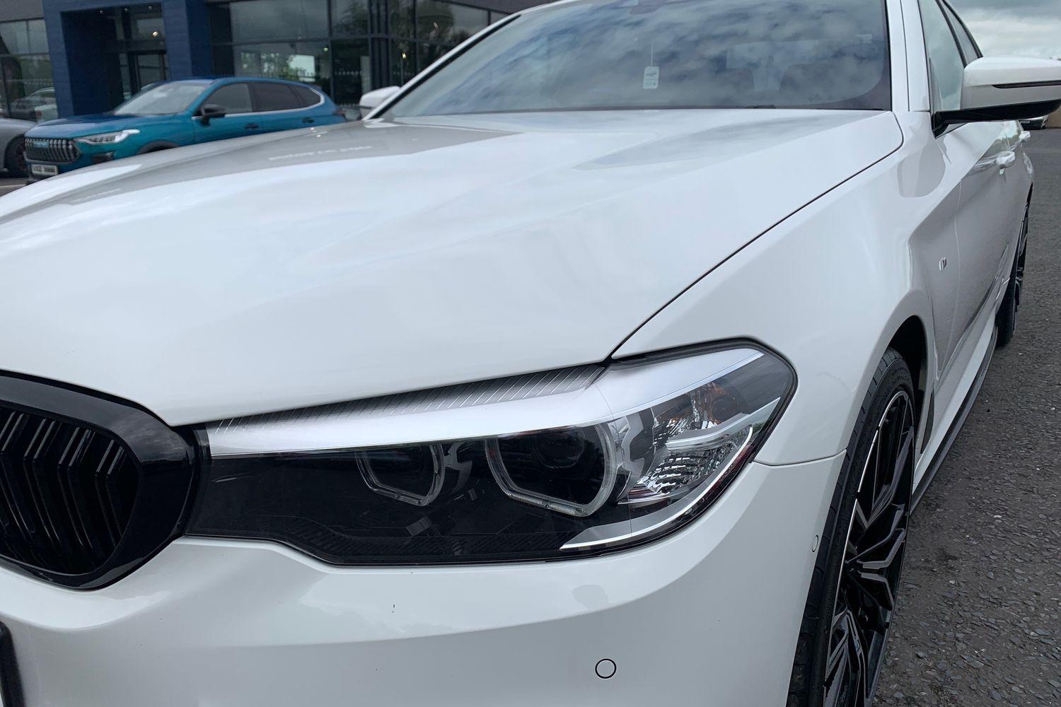 2019 BMW 5 Series 2.0 520d 190PS M Sport Saloon Diesel Auto in White with 66K + Upgraded Lip Kit with Alloys - vehicle photo 7 for sale on PureCar