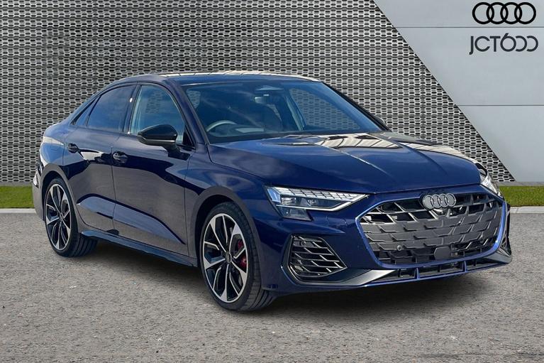 Used 2026 Audi  S3 Saloon  Black Edition TFSI 333 PS S tronic Navarra Blue Metallic at JCT600