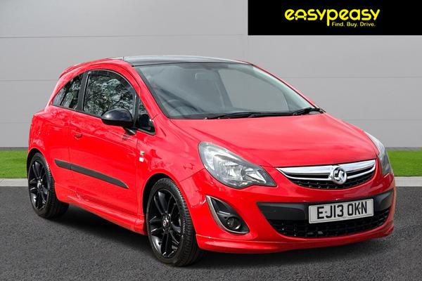 Used 2013 Vauxhall CORSA 1.2 Limited Edition 3dr Red at easypeasy