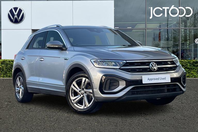 Used 2022 VOLKSWAGEN T-Roc 1.5 TSI R-Line SUV 5dr Petrol DSG Euro 6 (s/s) (150 ps) Silver at JCT600