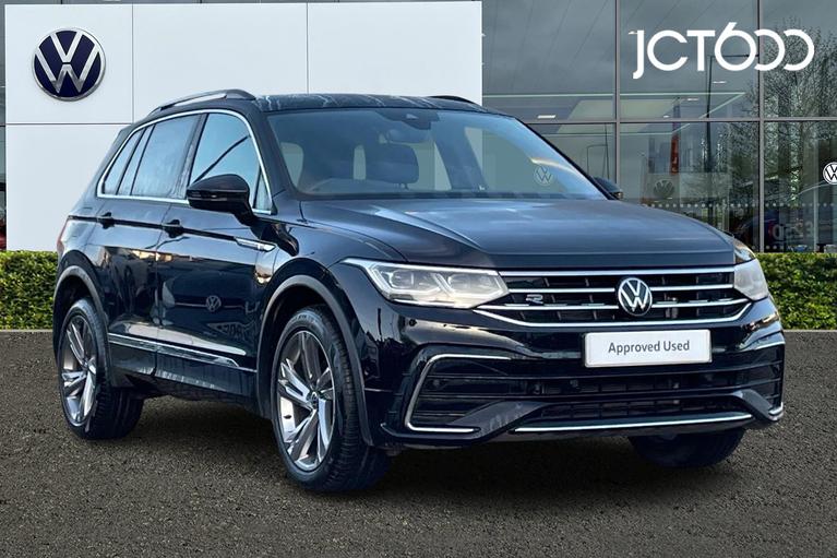 Used 2024 VOLKSWAGEN Tiguan R-Line Edition 1.5 TSI 150PS 7-Speed DSG Deep Black Pearl at JCT600