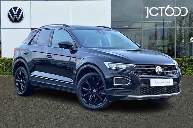 Used 2021 Volkswagen T-Roc Black Edition 1.0 TSI 110PS 6-speed Manual 5 Door Deep Black at JCT600