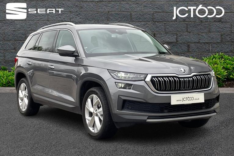 Used 2022 ŠKODA Kodiaq 1.5 TSI ACT SE L SUV 5dr Petrol DSG Euro 6 (s/s) (7 Seat) (150 ps) Grey at JCT600