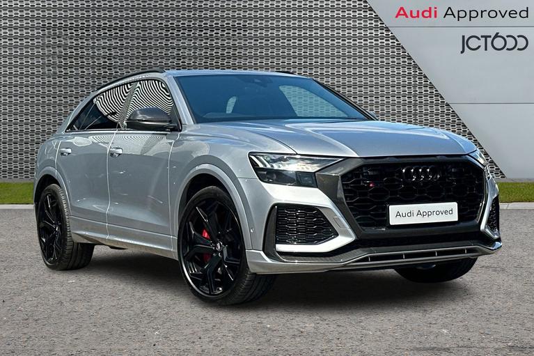 Used 2020 AUDI Rsq8 RS Q8 TFSI Quattro Carbon Black 5dr Tiptronic Floret Silver at JCT600