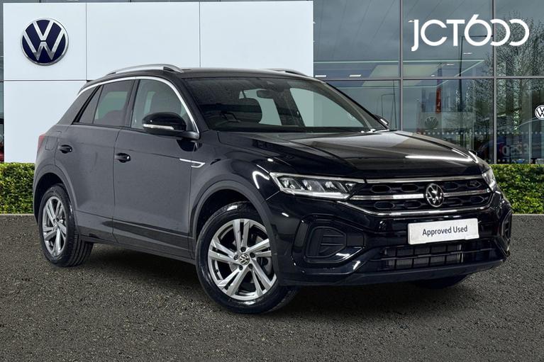 Used 2024 VOLKSWAGEN T-Roc 1.5 TSI R-Line SUV 5dr Petrol DSG Euro 6 (s/s) (150 ps) Black at JCT600