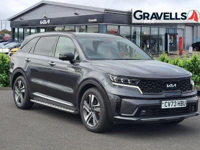 Used 2023 Kia SORENTO 1.6 h T-GDi Edition SUV 5dr Petrol Hybrid Auto AWD Euro 6 (s/s) (226 bhp) Grey at Gravells