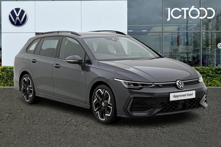 Used 2024 Volkswagen Golf 1.5 eTSI MHEV R-Line Estate 5dr Petrol Hybrid DSG Euro 6 (s/s) (150 ps) Grey at JCT600