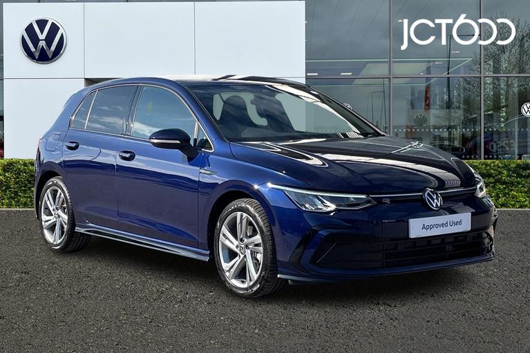 Used 2023 Volkswagen Golf 2.0 TDI R-Line Hatchback 5dr Diesel DSG Euro 6 (s/s) (150 ps) Atlantic Blue at JCT600