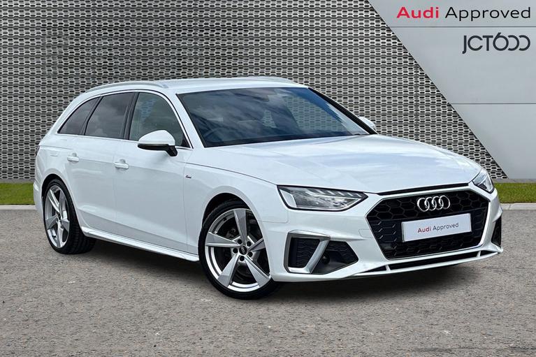 Used 2023 AUDI A4 Avant 2.0 TFSI 35 S line Estate 5dr Petrol S Tronic Euro 6 (s/s) (150 ps) White at JCT600