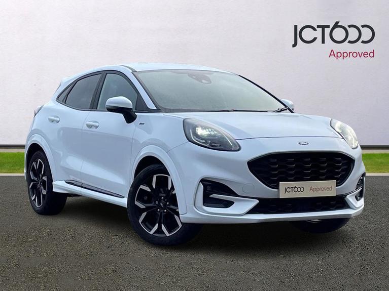 Used 2022 FORD Puma 1.0T EcoBoost MHEV ST-Line X SUV 5dr Petrol Hybrid DCT Euro 6 (s/s) (125 ps) White at JCT600