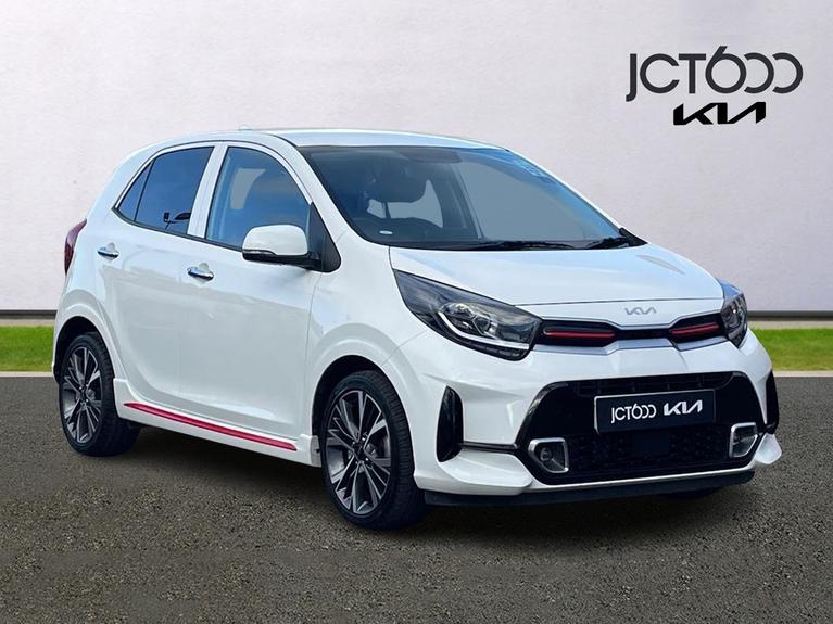 Used 2022 Kia Picanto 1.0 T-GDi GT-Line S Hatchback 5dr Petrol Manual Euro 6 (s/s) (99 bhp) White at JCT600