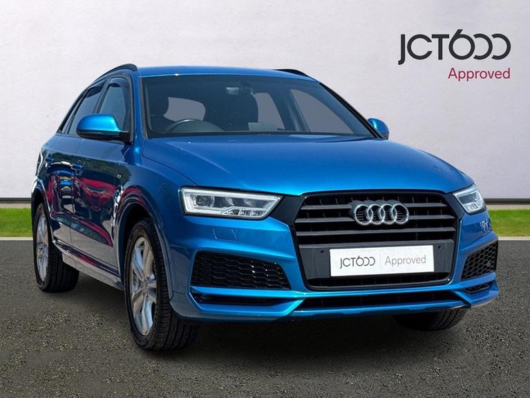 Used 2017 Audi Q3 1.4 TFSI CoD S line Edition SUV 5dr Petrol S Tronic Euro 6 (s/s) (150 ps) Blue at JCT600