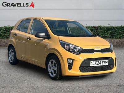 Used 2024 Kia PICANTO 1.0 1 Hatchback 5dr Petrol Manual Euro 6 (s/s) (66 bhp) Yellow at Gravells