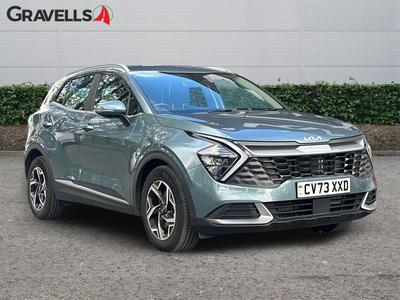 Used 2023 Kia SPORTAGE 1.6 T-GDi 2 SUV 5dr Petrol Manual Euro 6 (s/s) (148 bhp) yuka steel grey at Gravells