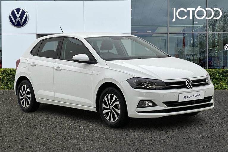 Used 2021 VOLKSWAGEN Polo 1.0 TSI Active Hatchback 5dr Petrol Manual Euro 6 (s/s) (95 ps) Pure White at JCT600