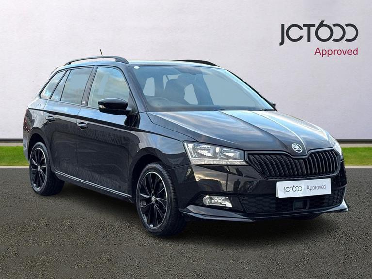 Used 2021 ŠKODA Fabia 1.0 TSI Monte Carlo Estate 5dr Petrol Manual Euro 6 (s/s) (95 ps) Black at JCT600