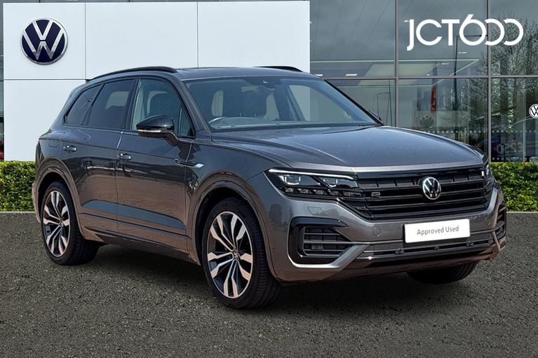 Used 2023 Volkswagen Touareg 3.0 TDI V6 Black Edition SUV 5dr Diesel Tiptronic 4Motion Euro 6 (s/s) (231 ps) Grey at JCT600