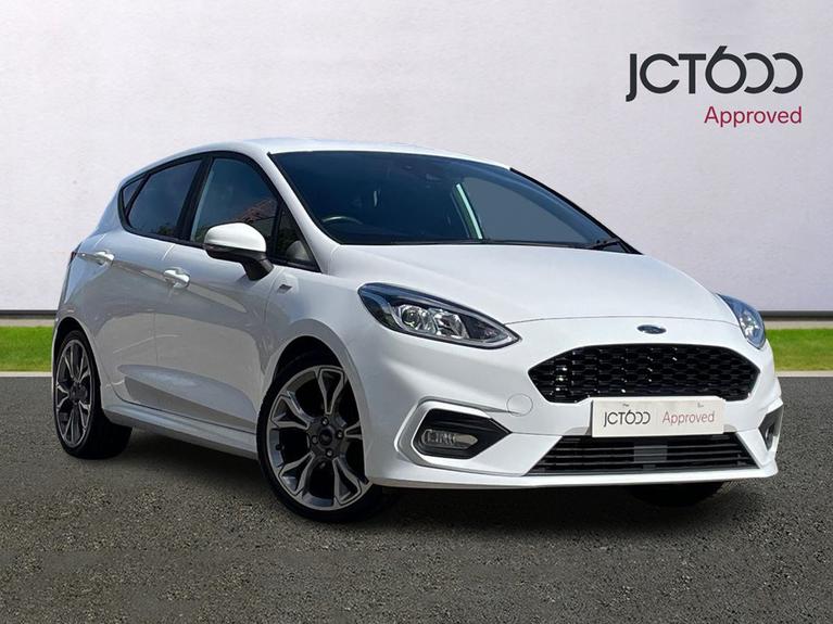 Used 2019 FORD Fiesta 1.0T EcoBoost GPF ST-Line Hatchback 5dr Petrol Manual Euro 6 (s/s) (140 ps) White at JCT600