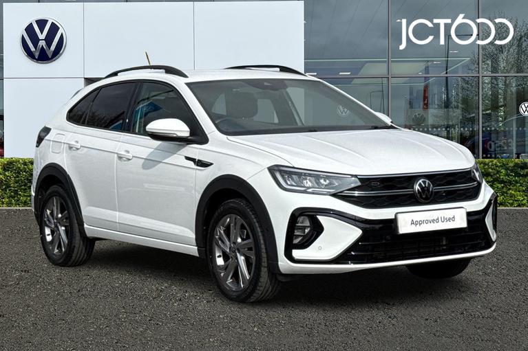 Used 2023 VOLKSWAGEN Taigo 1.0 TSI R-Line SUV 5dr Petrol Manual Euro 6 (s/s) (110 ps) White at JCT600