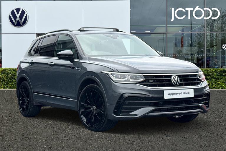 Used 2024 Volkswagen Tiguan 1.5 TSI Black Edition SUV 5dr Petrol DSG Euro 6 (s/s) (150 ps) Grey at JCT600