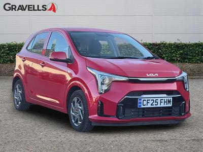 Used 2025 Kia PICANTO 1.0 2 Hatchback 5dr Petrol AMT Euro 6 (s/s) (62 bhp) blaze red at Gravells