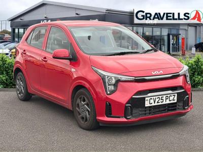 Used 2025 Kia PICANTO 1.0 2 Hatchback 5dr Petrol Manual Euro 6 (s/s) (62 bhp) Red at Gravells
