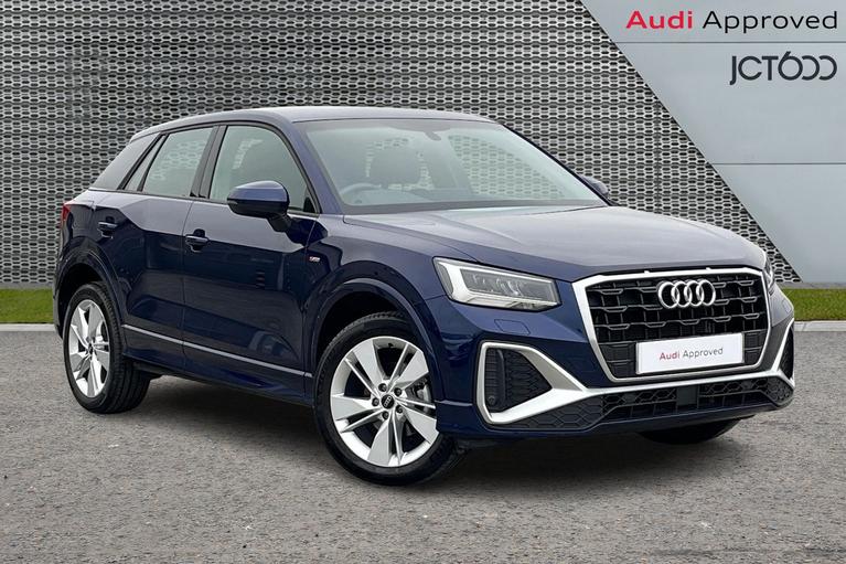 Used 2022 AUDI Q2 1.5 TFSI CoD 35 S line SUV 5dr Petrol Manual Euro 6 (s/s) (150 ps) Blue at JCT600