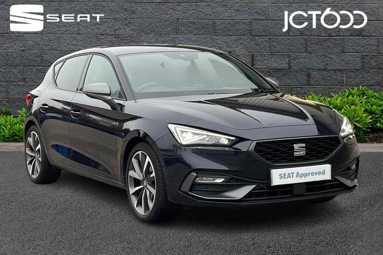 Used 2022 SEAT Leon 1.5 TSI EVO FR Sport Hatchback 5dr Petrol Manual Euro 6 (s/s) (130 ps) Blue at JCT600