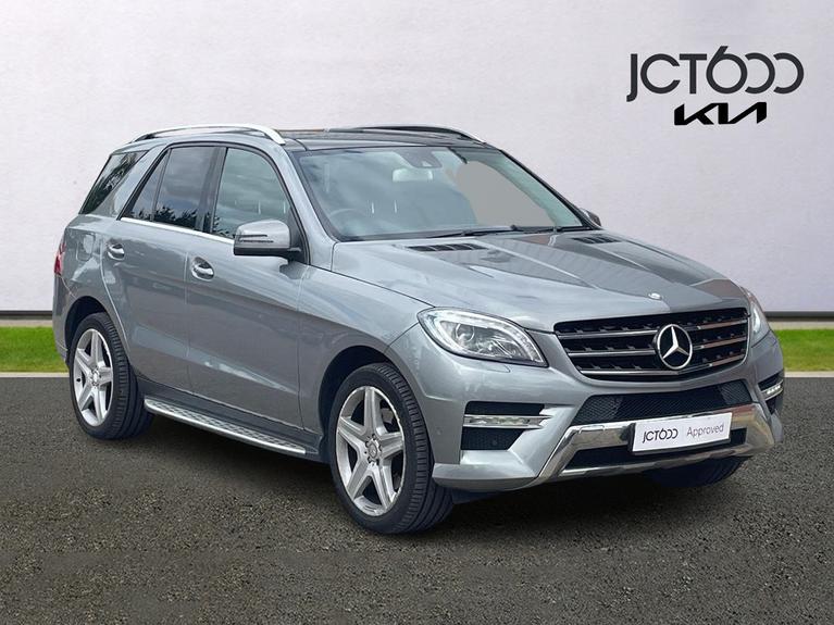 Used 2015 MERCEDES-BENZ M Class 2.1 ML250 BlueTEC AMG Line SUV 5dr Diesel G-Tronic 4WD Euro 6 (s/s) (204 ps) Silver at JCT600