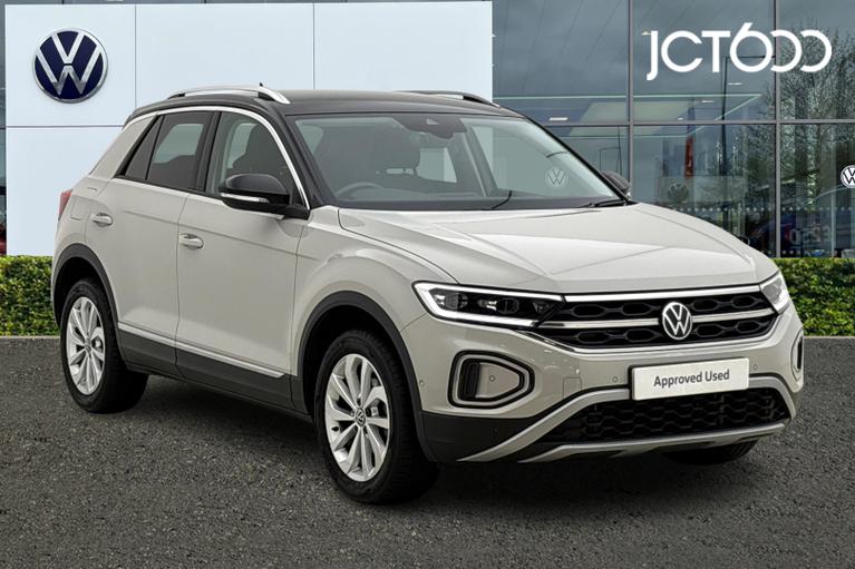 Used 2024 Volkswagen T-Roc 1.5 TSI Style SUV 5dr Petrol DSG Euro 6 (s/s) (150 ps) Ascot Grey/Black at JCT600