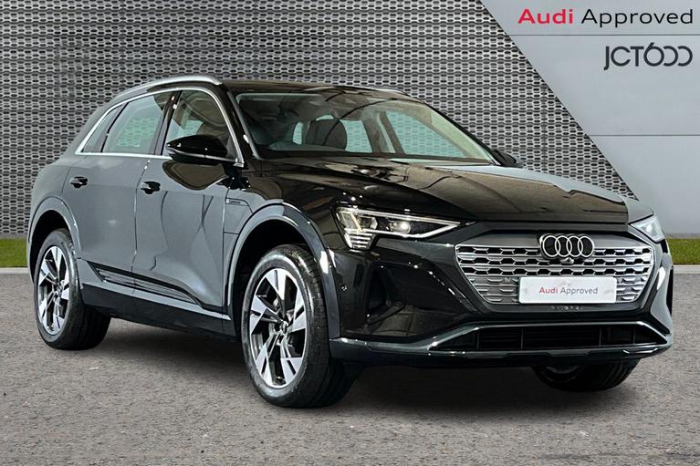 Used 2023 Audi Q8 Sport 55 e-tron quattro 30000 k Mythos black at JCT600