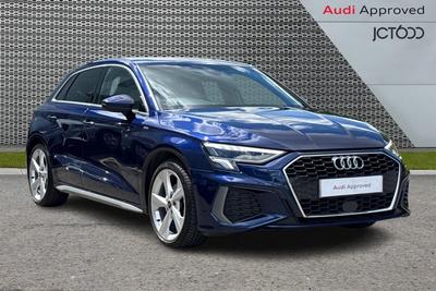 2023 AUDI A3 1.0 TFSI 30 S line Sportback 5dr Petrol Manual Euro 6 (s/s) (110 ps) at JCT600