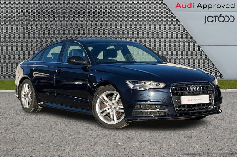 Used 2017 AUDI A6 Saloon 2.0 TDI ultra S line Saloon 4dr Diesel S Tronic Euro 6 (s/s) (190 ps) Blue at JCT600