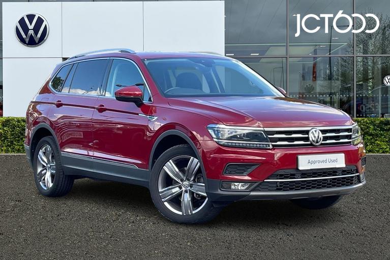 Used 2021 Volkswagen Tiguan Allspace SEL 2.0 TDI 2WD 150PS 6-Speed Manual 5 Door Ruby Red at JCT600