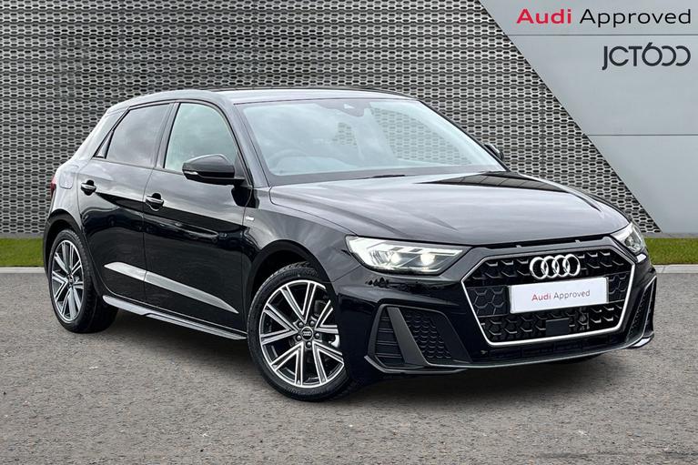 Used 2024 AUDI A1 1.0 TFSI 30 S line Sportback 5dr Petrol Manual Euro 6 (s/s) (116 ps) Mythos Black Metallic at JCT600