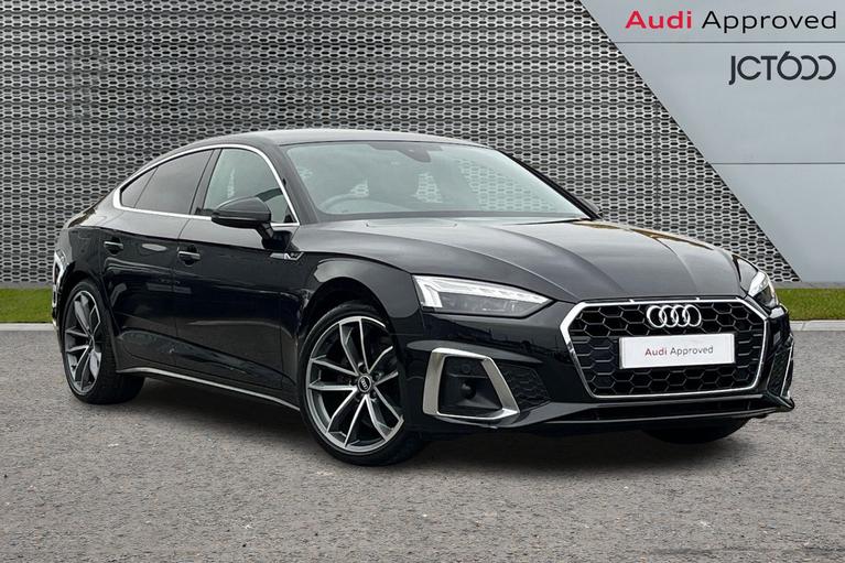 Used 2021 Audi A5 2.0 TDI 35 S line Sportback 5dr Diesel S Tronic Euro 6 (s/s) (163 ps) Black at JCT600